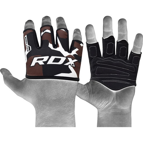 RDX 4B Brown Weight Lifting Grips